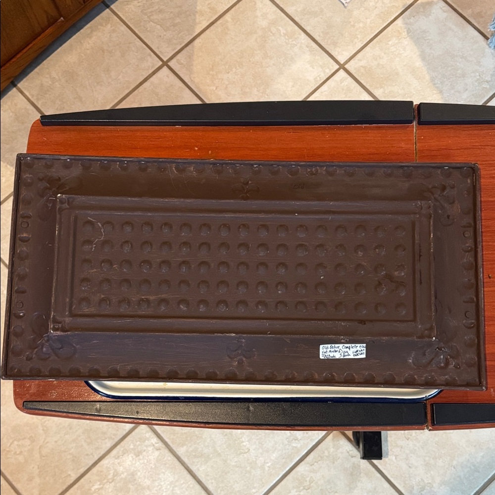 Rustic Metal Tray with Handles - Picture 2 of 16